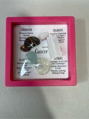 Cancer Crystal Set in Pink Display Box